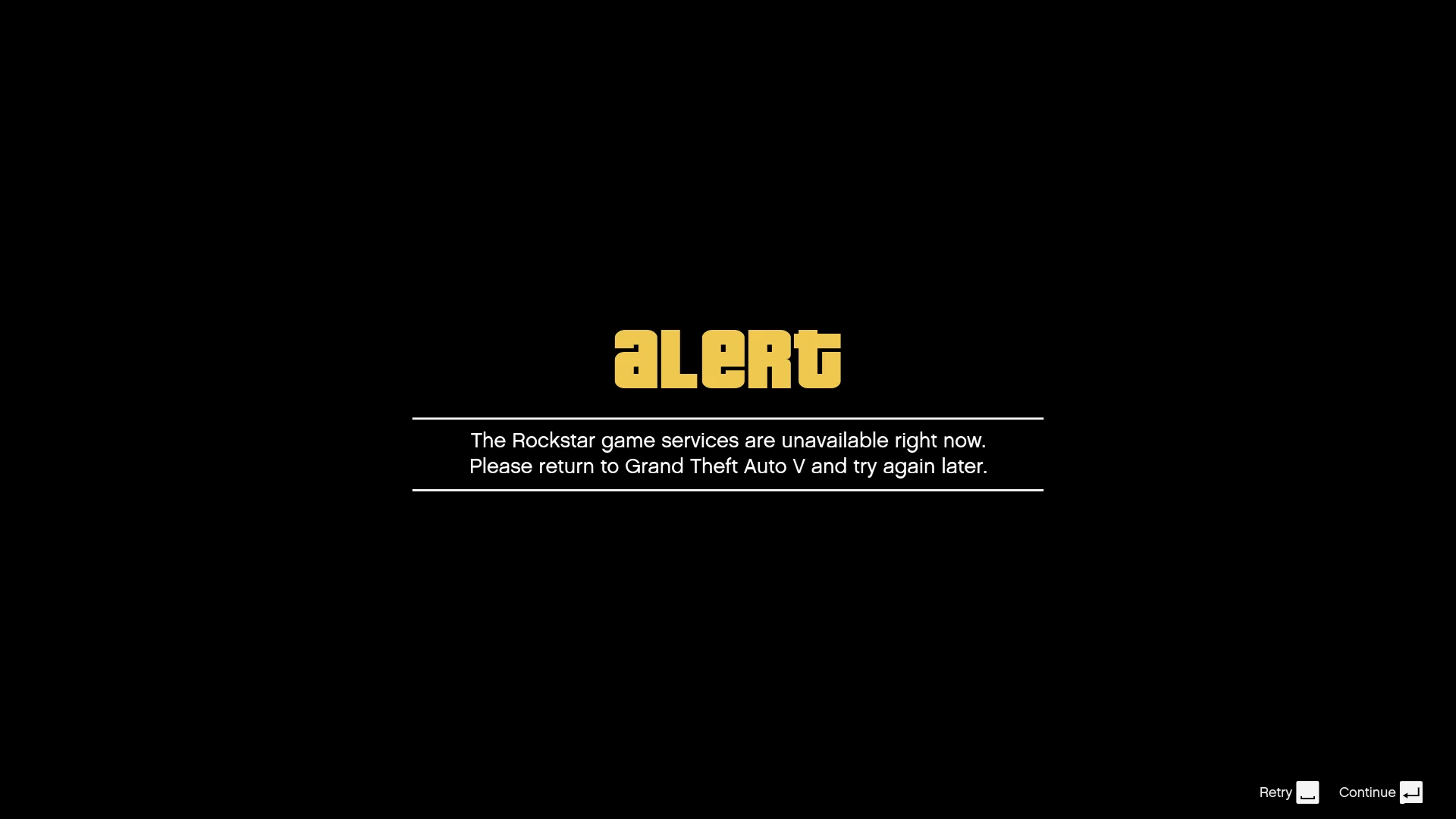 Rockstar Game Services Are Unavailable