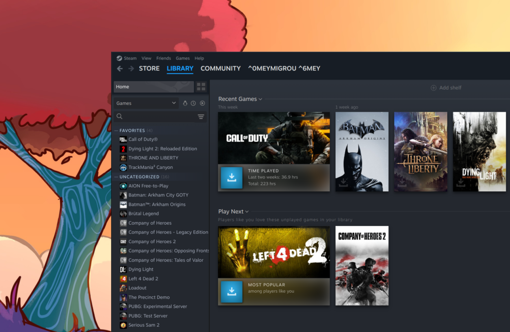 Gaming on Linux with Steam