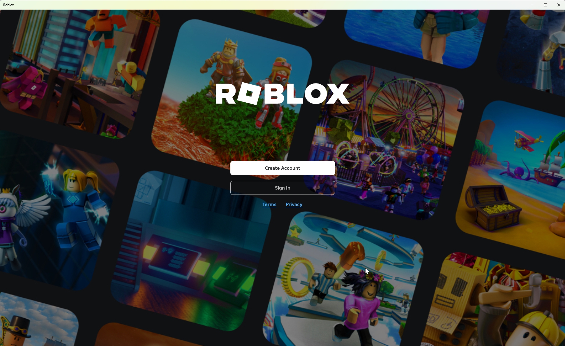 Roblox - Log in or Register Page