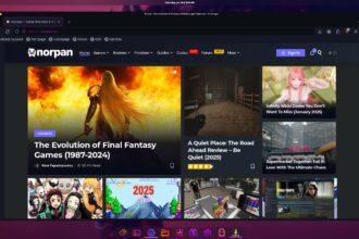 Garuda Linux KDE Plasma - Norpan Gaming in FireDragon Browser