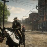 Red Dead Redemption 2 - Arthur Morgan on its horse