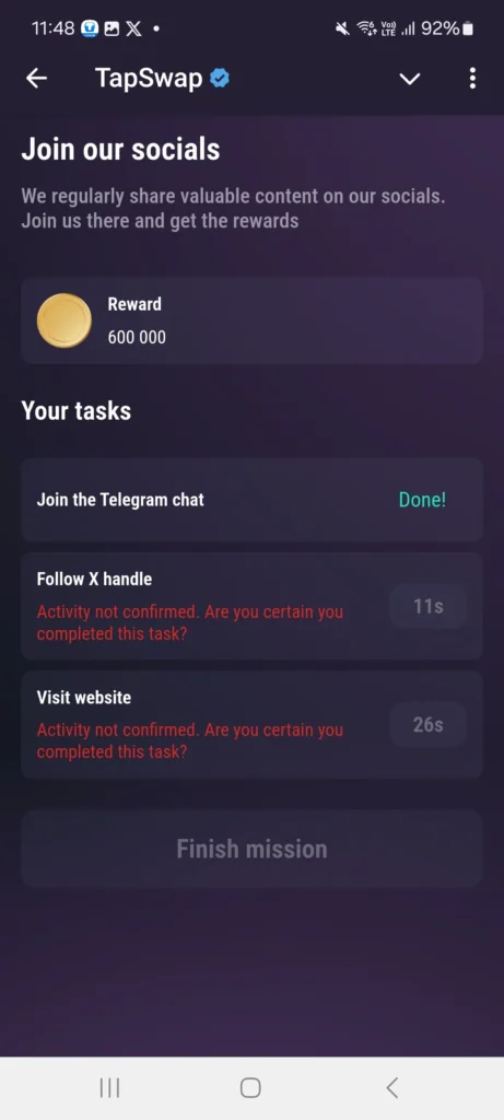 TapSwap: A tap-to-earn game integrated within Telegram 3 TapSwap