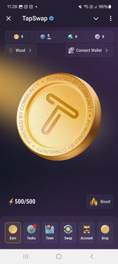 TapSwap: A tap-to-earn game integrated within Telegram 2 TapSwap