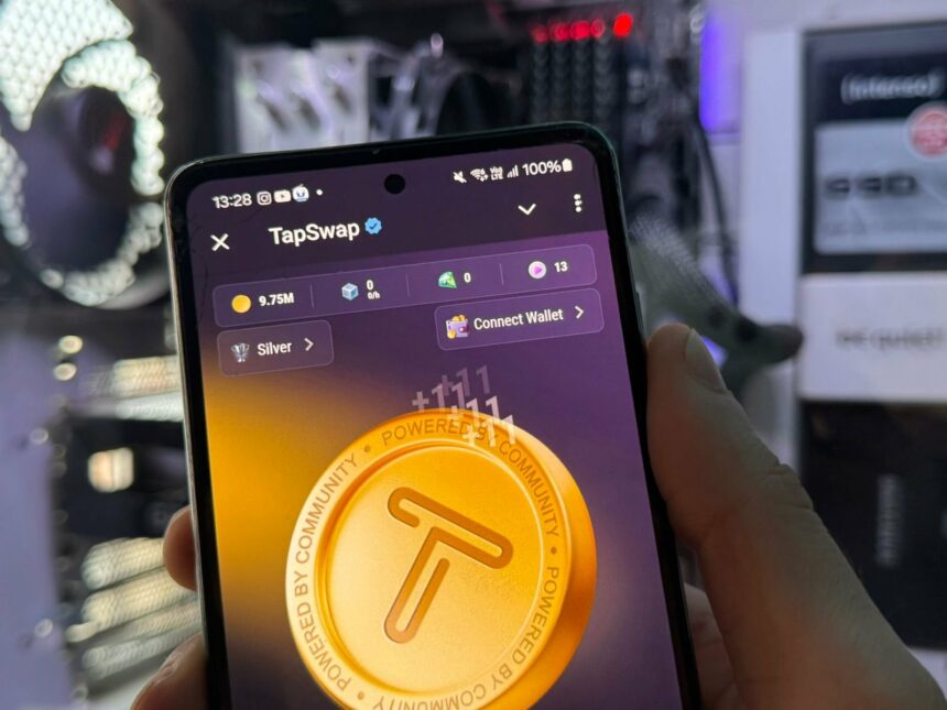 TapSwap: A tap-to-earn game integrated within Telegram